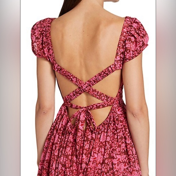 Freepeople Ultraviolet Dress Raspberry Combo Size: Large - Picture 3 of 6